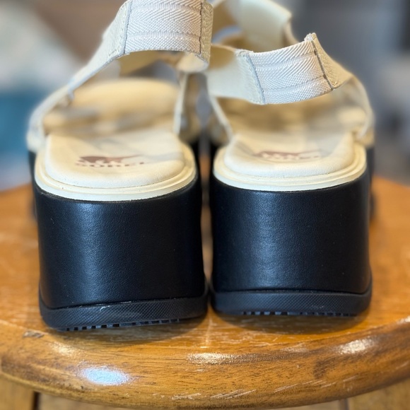 Woman's Heels SOREL Dayspring™ Slingback Platform Sandal Cream Size 6 Women’s - Picture 4 of 7